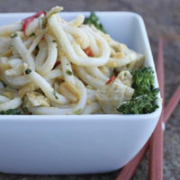 Bowl of noodles with radish and herbs, from the Quick Fix digital cookbook