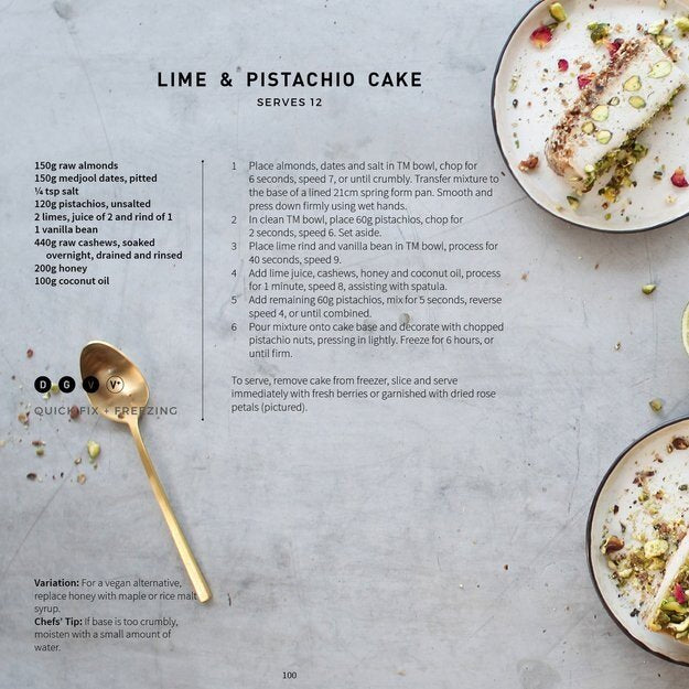 Lime pistachio cake from Recipes From Our Cooking School for Thermomix