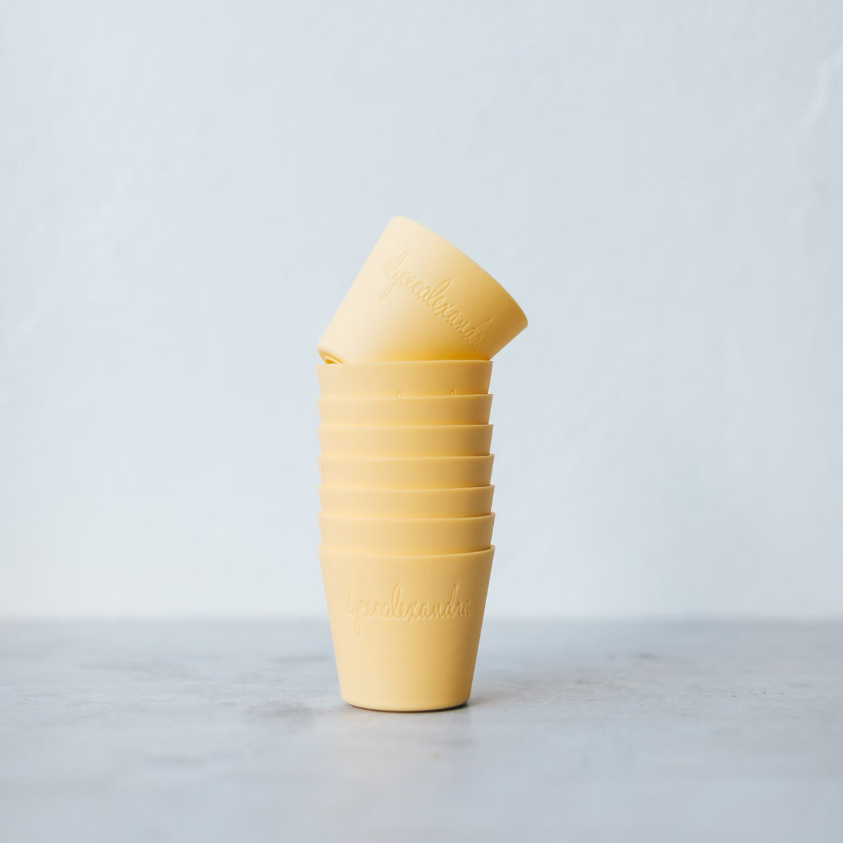 Yellow Silicone Dariole Mould turned out to release a set dessert