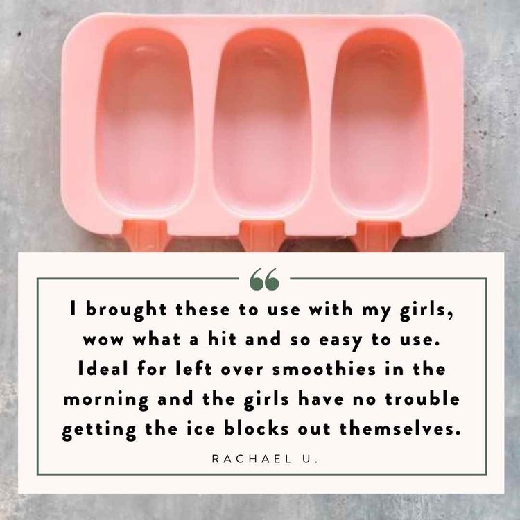 Silicone ice cream moulds customer testimonial