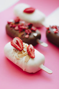 Ice creams made in the silicone moulds