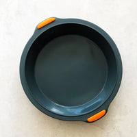 Empty Silicone Round Pan viewed from above showing its smooth non-stick base