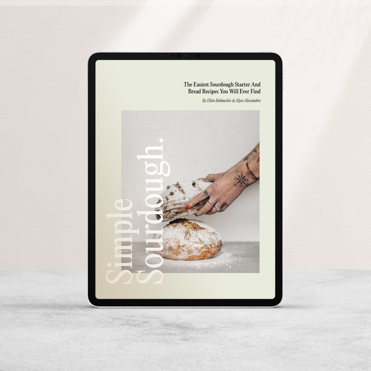 Simple Sourdough digital cookbook cover