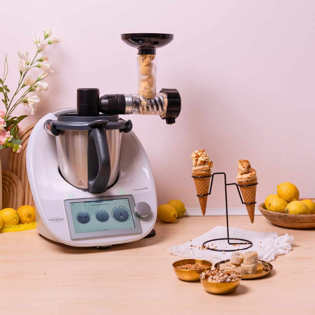 Soft-serve ice cream attachment for WunderCentix for Thermomix
