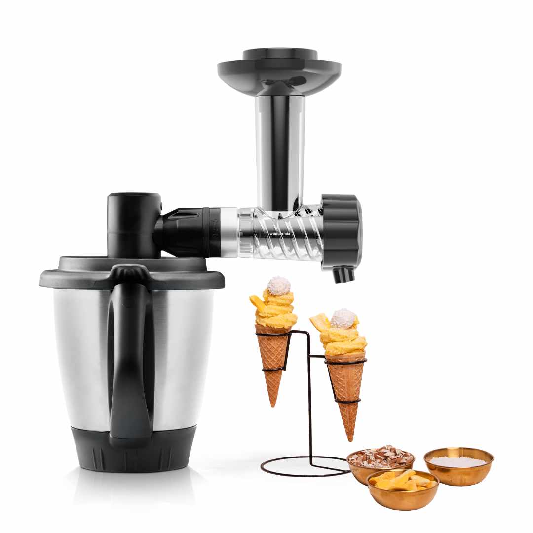 Soft-serve ice cream attachment for Thermomix