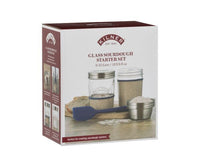 Kilner Glass Sourdough Starter Set in its retail box, 0.35 litre and 0.5 litre jars, ideal for creating sourdough starter