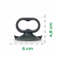 Dimensions of the Suction Handle for Varoma Lid: 6 cm wide and 4.8 cm tall