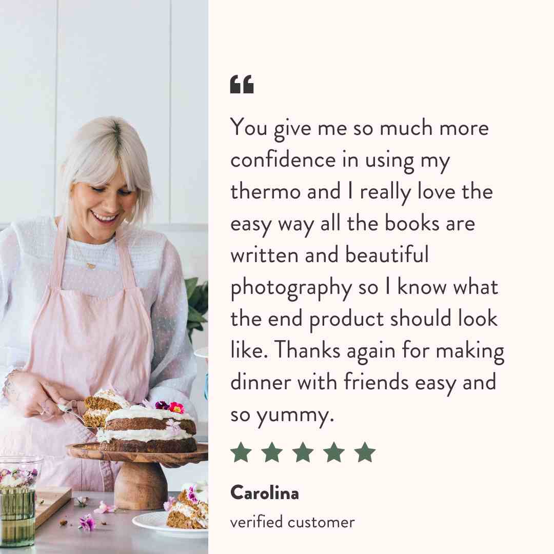 Thermomix cookbook bundle customer testimonial