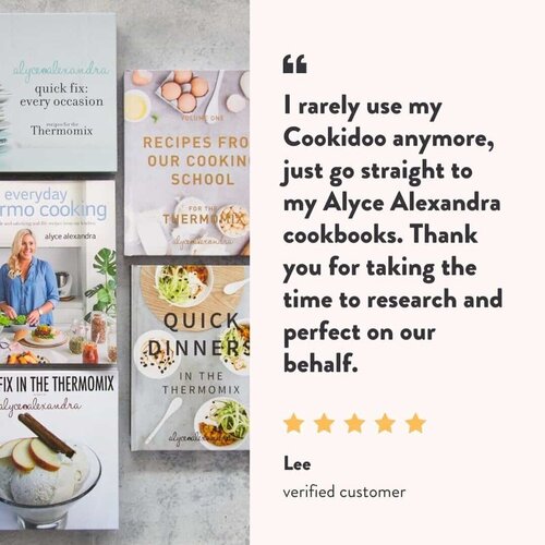 Alyce Alexandra Thermomix cookbooks with Cookidoo