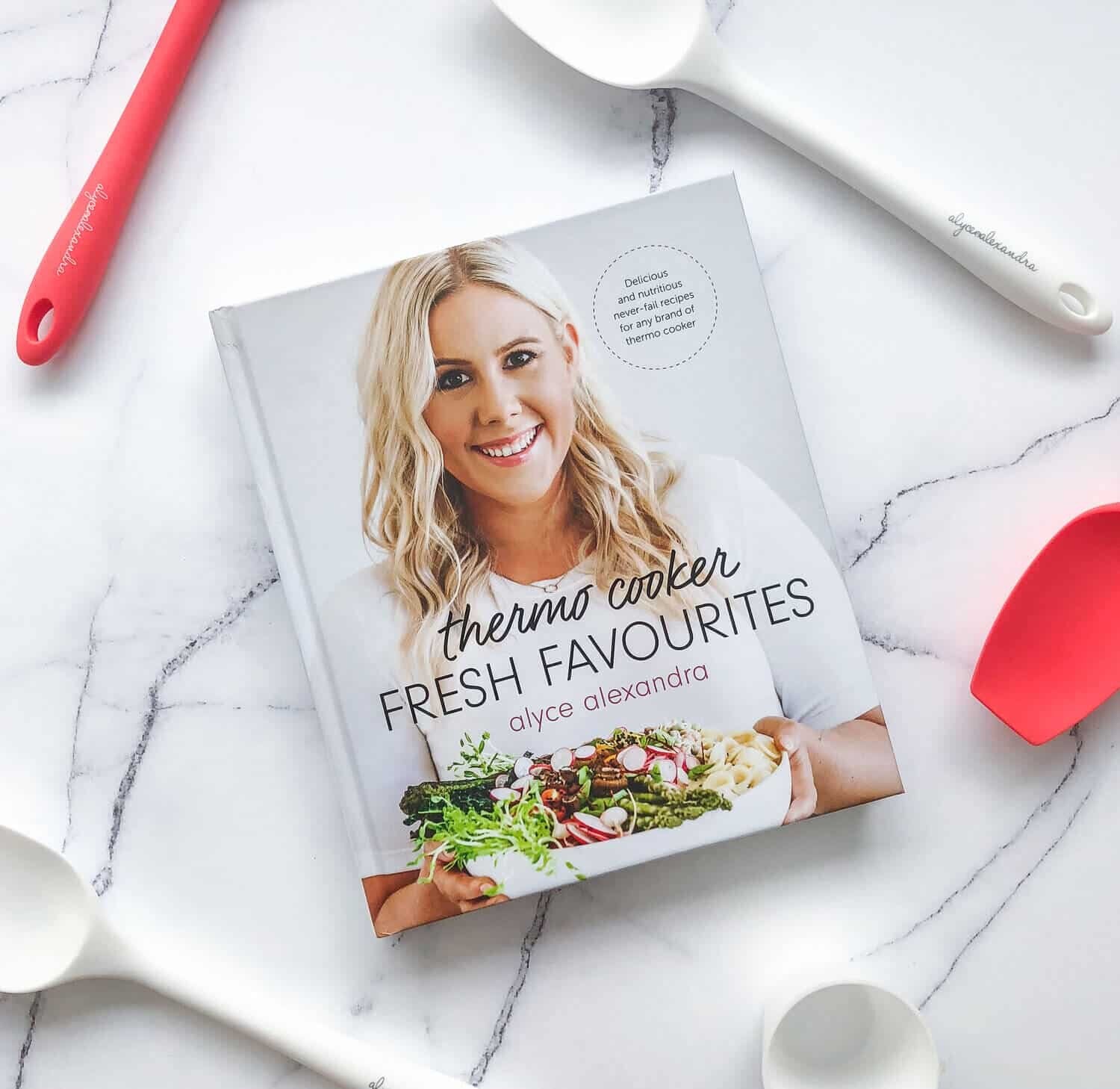 Thermo Cooker Fresh Favourites cookbook for Thermomix, signed copy, front cover