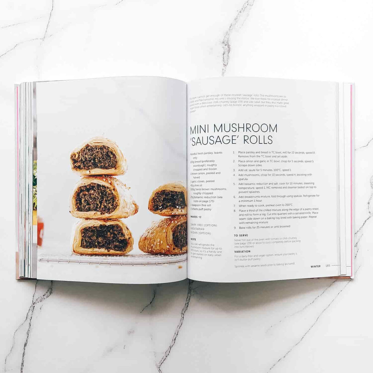 Inside pages of Thermo Cooker Fresh Favourites cookbook