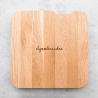 Thermo Deluxe Slide Board shown from above with the alyce alexandra name engraved on it