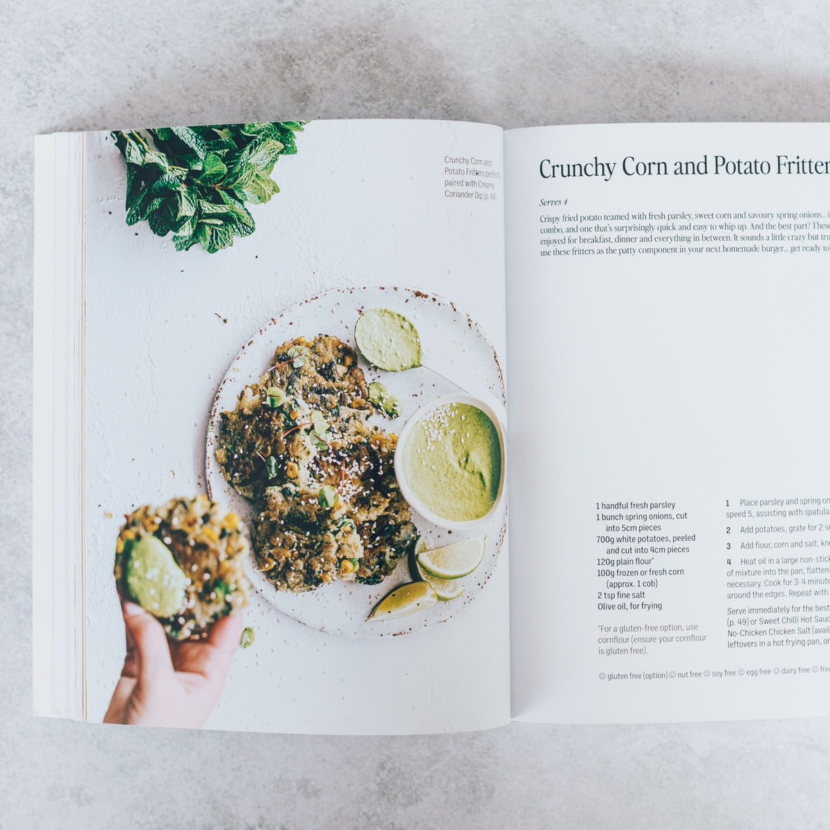 Thermo Plant-Based open at the Crunchy Corn and Potato Fritters recipe