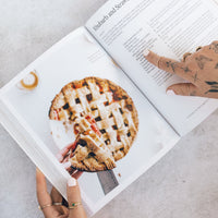 Thermo Plant-Based open at a lattice-topped pie recipe