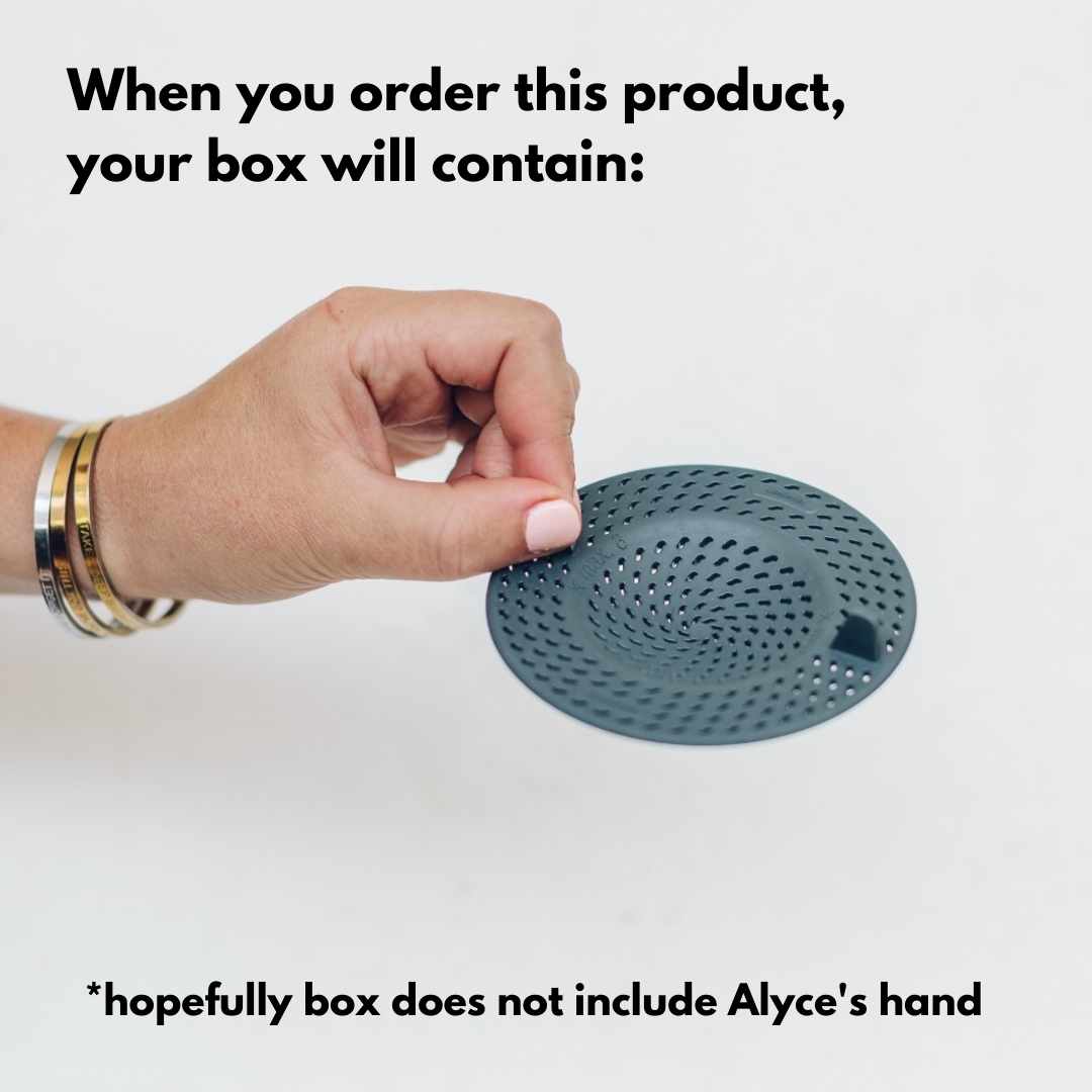 What comes in the box with the Thermo Splash Cap: the single perforated cap, and hopefully not Alyce's hand