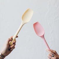 Thermo Spoon Spatula scraping a bowl for Thermomix