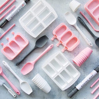 Wide Reusable Silicone Straws + Cleaning Brush