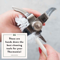 TM Blade Brush cleaning between the Thermomix blades; customer review from Amanda: these are hands down the best cleaning tools for your Thermomix