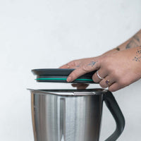WunderCover used as a weighing plate on a Thermomix