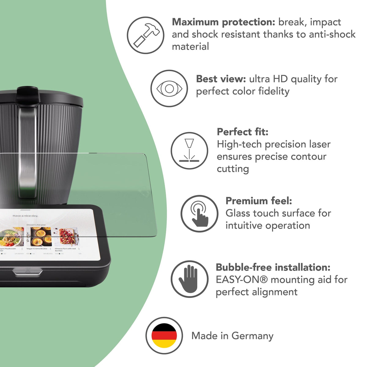 WunderScreen thermo screen protector for Thermomix TM7